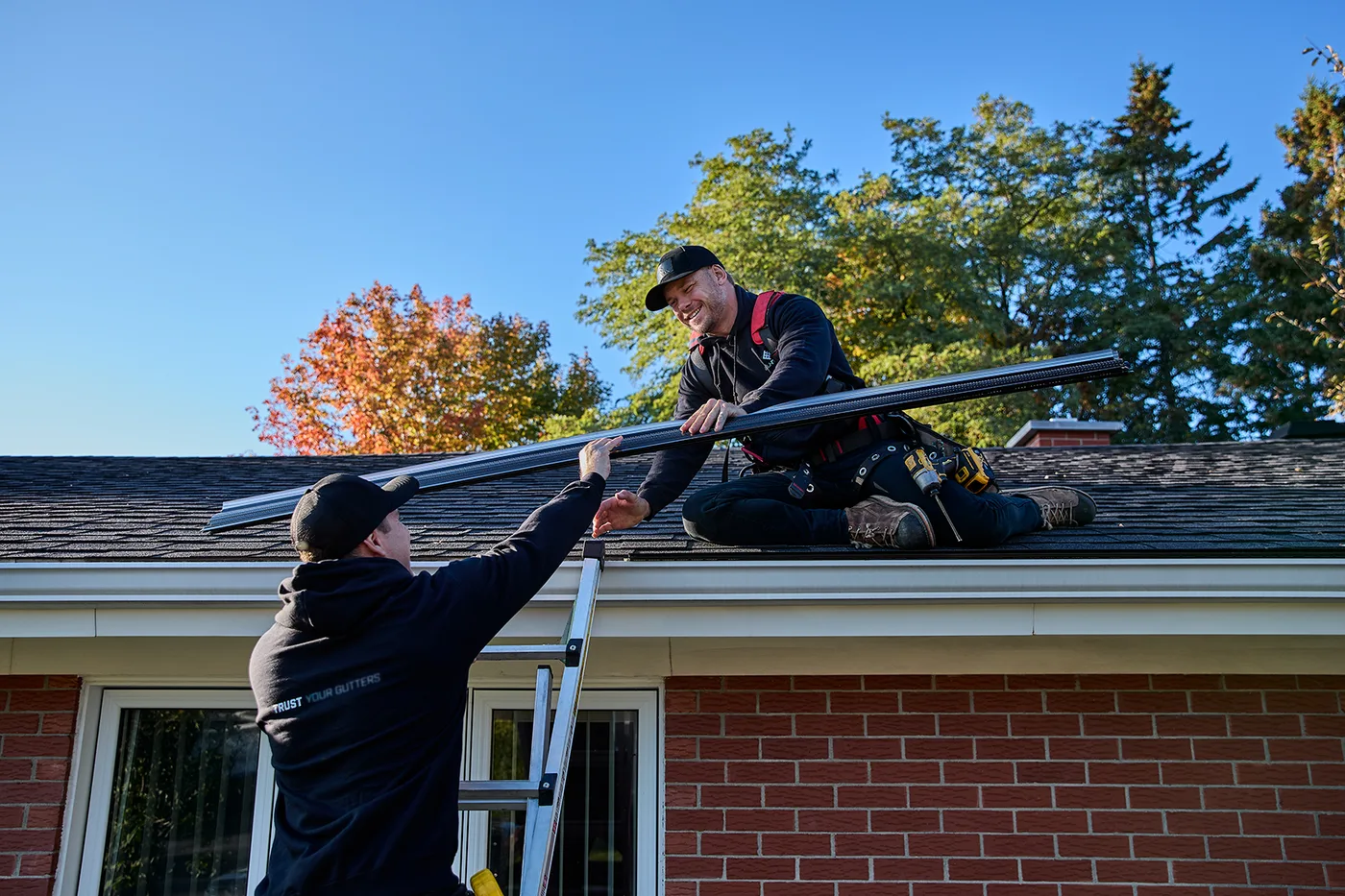 Alu-Rex gutter guard installation